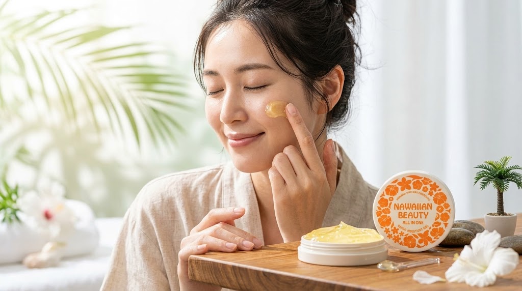ぽろリナを使用する女性