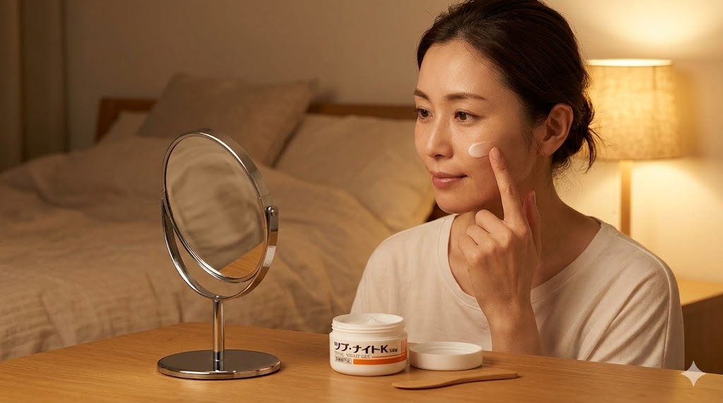 ツブ・ナイトKを使用する女性