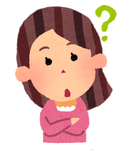 疑問に思う女性